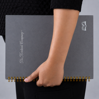 Paris at Midnight Basalt premium notebook, Italian-finished cover, handcrafted by The Notebook Company — view 7