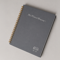 Paris at Midnight Basalt premium notebook, Italian-finished cover, handcrafted by The Notebook Company — view 11