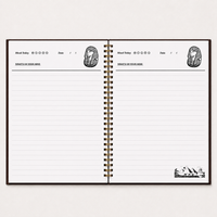 Paris at Midnight Cocoa premium notebook, Italian-finished cover, handcrafted by The Notebook Company — view 3