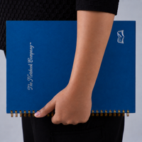 Paris at Midnight Lapis Lazuli premium notebook, Italian-finished cover, handcrafted by The Notebook Company — view 7