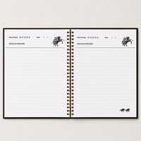 Paris at Midnight Pearl Noir premium notebook, Italian-finished cover, handcrafted by The Notebook Company — view 3