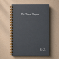 Paris at Midnight Basalt premium notebook, Italian-finished cover, handcrafted by The Notebook Company