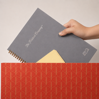 Paris at Midnight Basalt premium notebook, Italian-finished cover, handcrafted by The Notebook Company — view 5