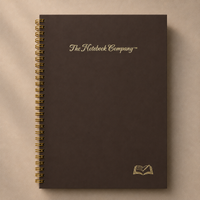 Paris at Midnight Cocoa premium notebook, Italian-finished cover, handcrafted by The Notebook Company