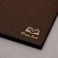 Paris at Midnight Cocoa premium notebook, Italian-finished cover, handcrafted by The Notebook Company — view 8