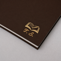 Paris at Midnight Cocoa premium notebook, Italian-finished cover, handcrafted by The Notebook Company — view 10