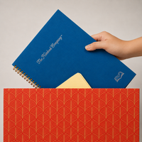 Paris at Midnight Lapis Lazuli premium notebook, Italian-finished cover, handcrafted by The Notebook Company — view 5