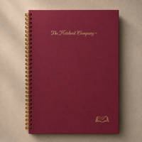 Paris at Midnight Rouge premium notebook, Italian-finished cover, handcrafted by The Notebook Company