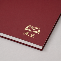 Paris at Midnight Rouge premium notebook, Italian-finished cover, handcrafted by The Notebook Company — view 10