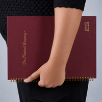 Paris at Midnight Rouge premium notebook, Italian-finished cover, handcrafted by The Notebook Company — view 7