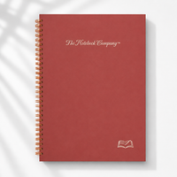 Mediterranean Summer Rosewood premium notebook, Italian-finished cover, handcrafted by The Notebook Company