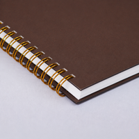 Paris at Midnight Cocoa premium notebook, Italian-finished cover, handcrafted by The Notebook Company — view 1
