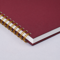 Paris at Midnight Rouge premium notebook, Italian-finished cover, handcrafted by The Notebook Company — view 1